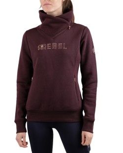 Sweat shirt zipper Rebel MONTAR