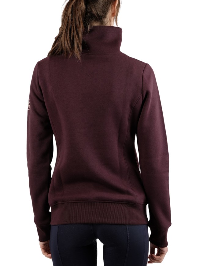 Sweat shirt zipper Rebel MONTAR