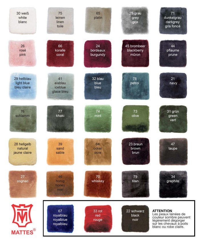 MATTES - Tapis forme de selle dressage Mattes