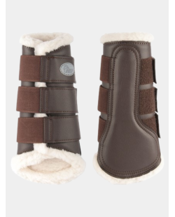 Guêtre Flextraineur mouton noire, marron, blanche, bleu marine. Guêtre avec mouton et scratch
