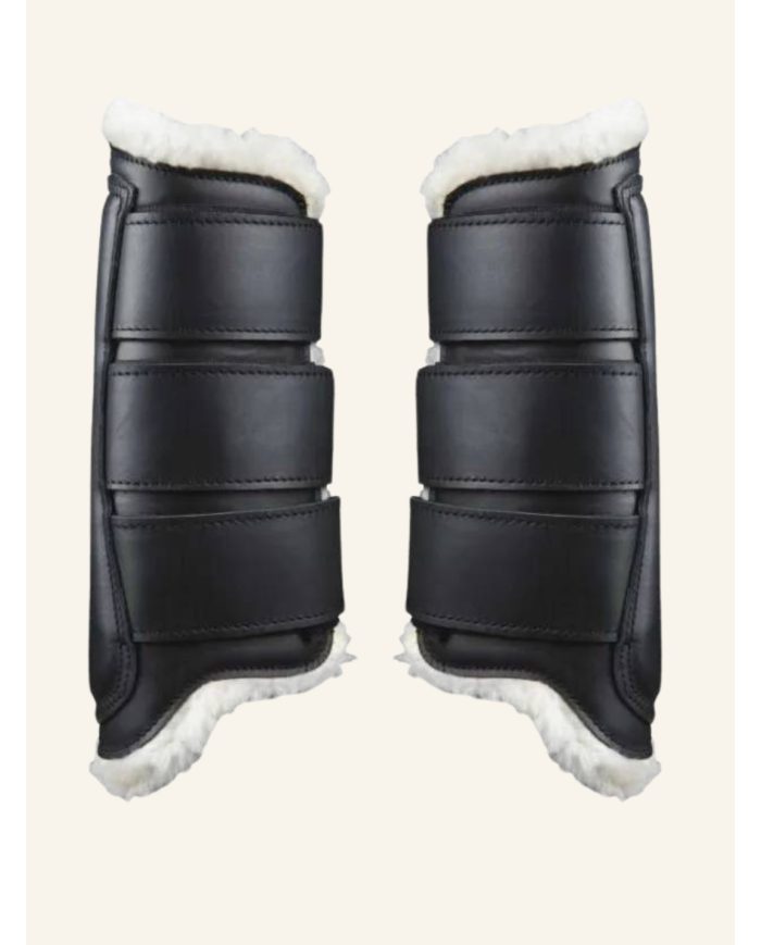 ZALDI - Guêtres arrières cuir mouton personnalisables