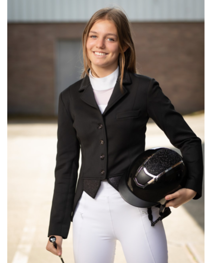 Veste de concours Valence à paillette et fermeture éclair