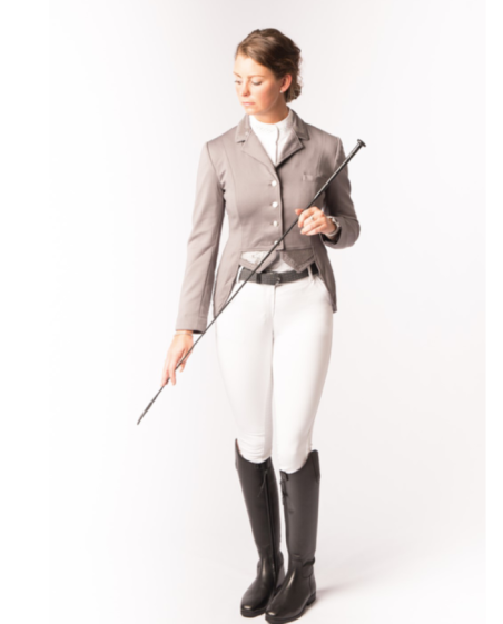 veste de concours avec sequin et fermeture éclair, noire, bleu, taupe ou vert émeraude