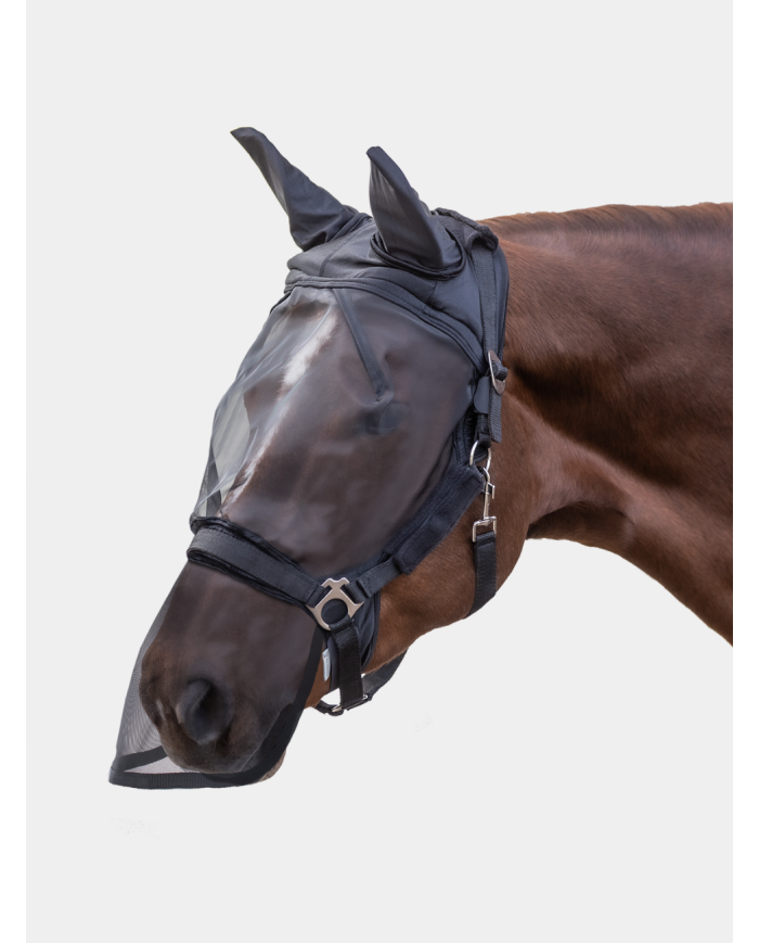 Masque Anti-Mouche PREMIUM, Avec Protection Des Oreilles Et Du Chanfrein