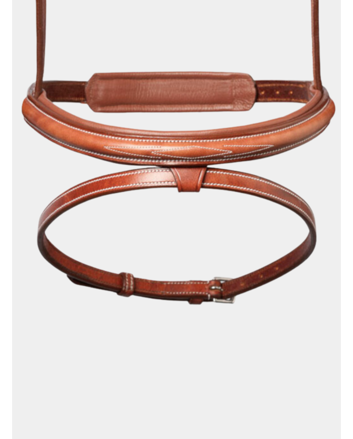 Bridon Carla Lexhis Classic, avec têtière anatomique, marron et noir.