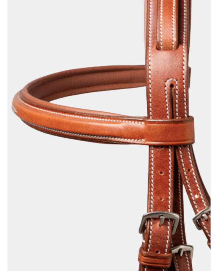 Bridon Carla Lexhis Classic, avec têtière anatomique, marron et noir.