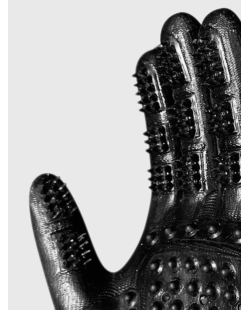 Gant groomer RACER, gant à lustrer, gant nettoyant pour cheval