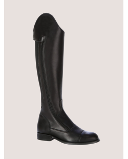 Bottes de dressage, fermeture éclair devant sur le côté, pratique à enfiler, avec élastique