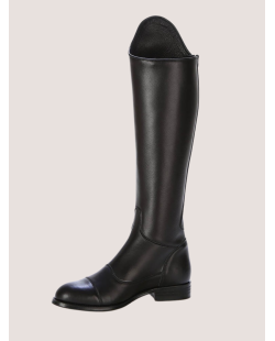 Bottes de dressage, fermeture éclair devant sur le côté, pratique à enfiler, avec élastique
