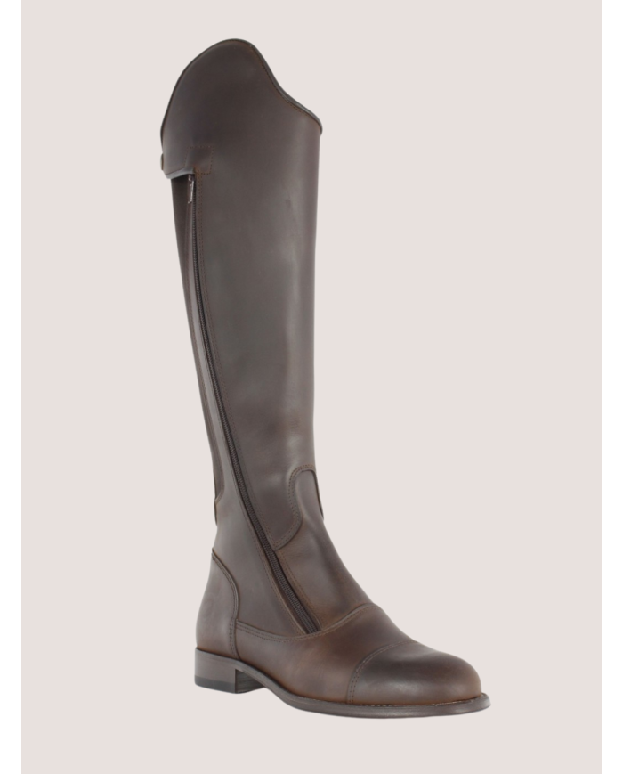 Bottes de dressage, fermeture éclair devant sur le côté, pratique à enfiler, avec élastique, sur mesure
