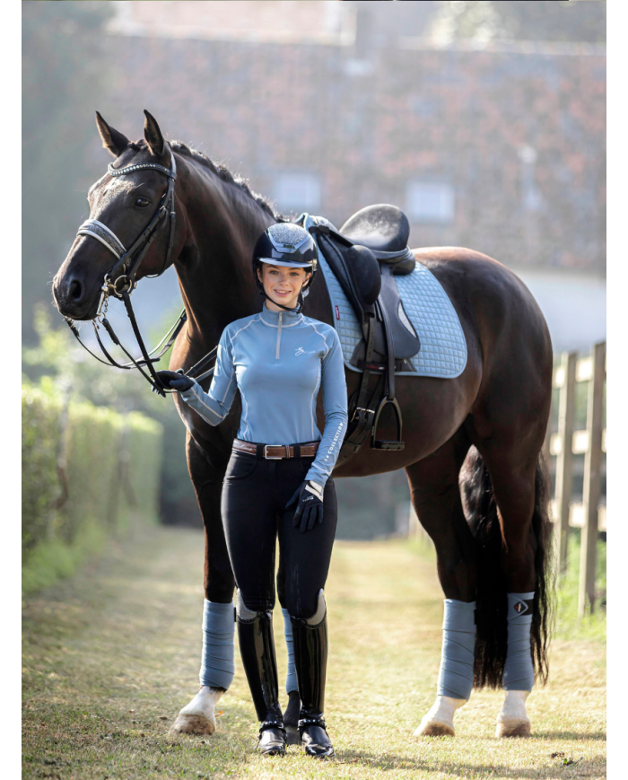 Tapis square dressage en suédine - Le Mieux