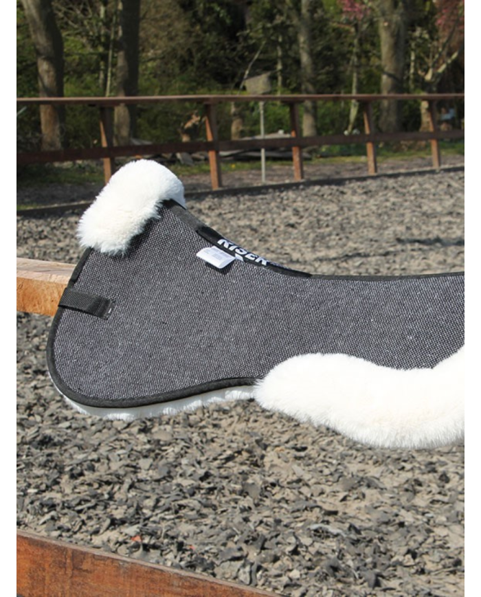 Amortisseur fausse fourrure noir et blanc