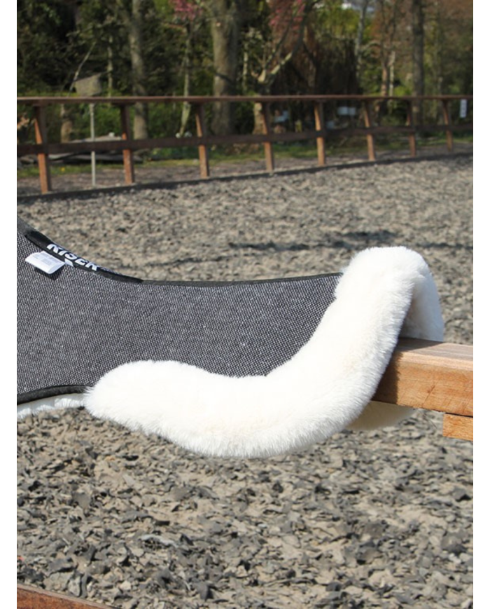 Amortisseur fausse fourrure noir et blanc