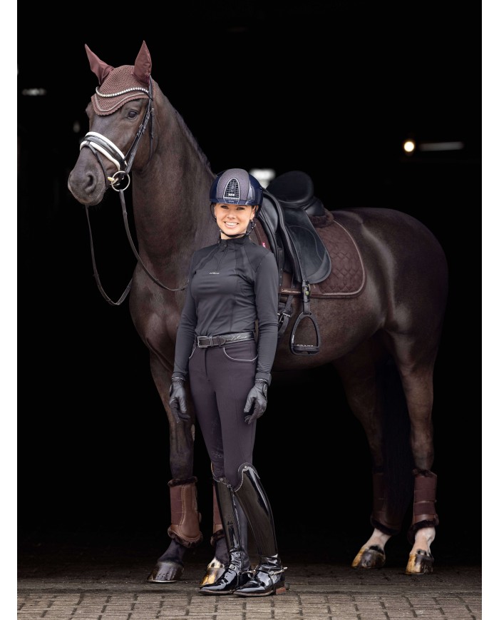 LeMieux - Tapis dressage Crystal en suédine