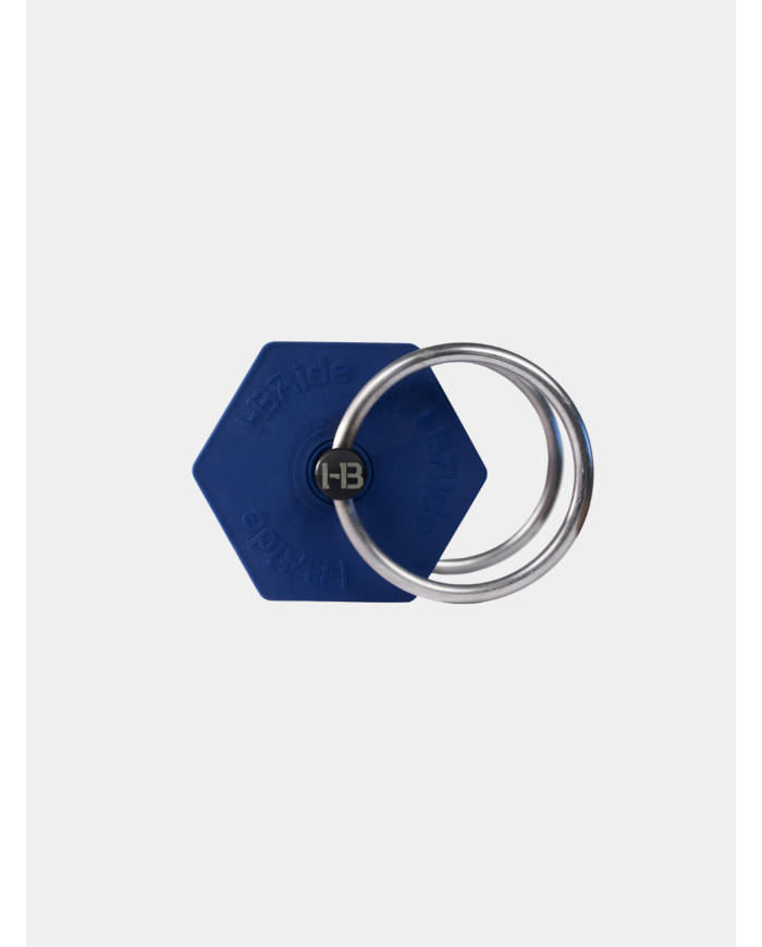 I-BRIDE - Mors à anneaux Strong Flex + bleu