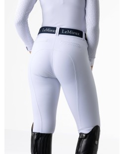 LeMieux - Pantalon d’équitation à basanes en silicone Amara II blanc