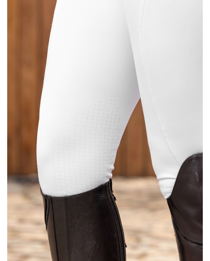 LeMieux - Pantalon d’équitation à basanes en silicone Amara II blanc