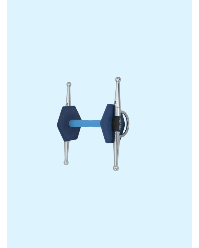 I-BRIDE - Mors Aiguille strong Flex + bleu