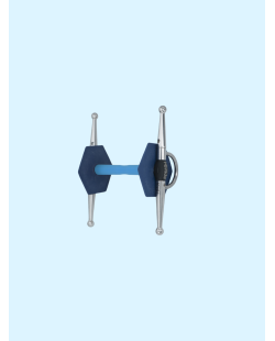 I-BRIDE - Mors Aiguille strong Flex + bleu