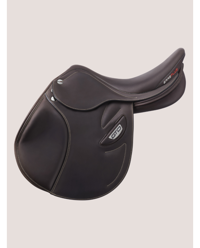 SELLE ERREPLUS GTD, selle fitable, selle avec matelassure adaptable au dos du cheval, selle cuir de taureau