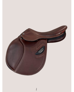 Selle ERREPLUS GTS, matelassure fitable, matelassure de la selle adaptable au cheval. Selle en cuir de taureau