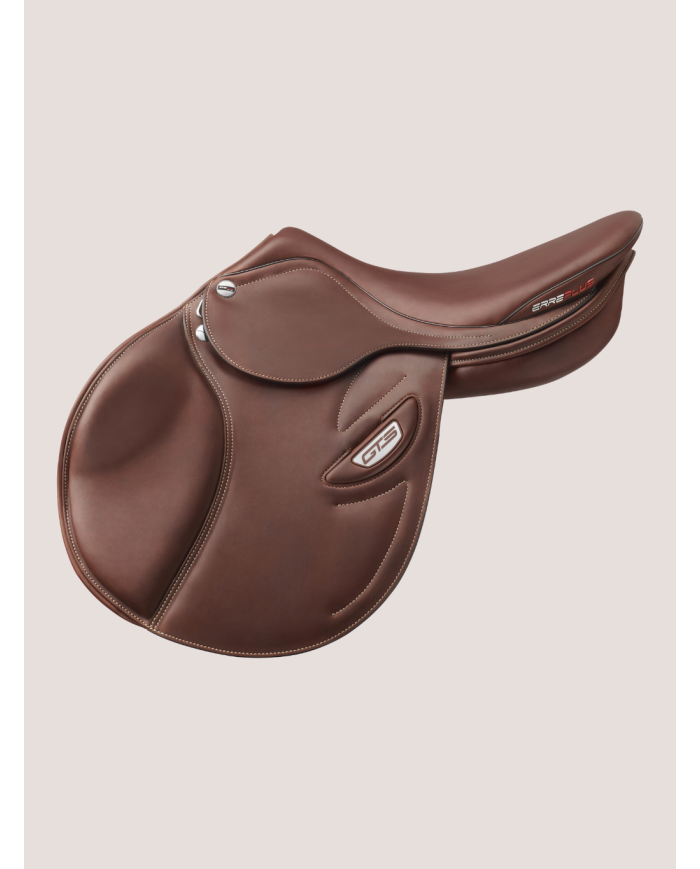 Selle ERREPLUS GTS, matelassure fitable, matelassure de la selle adaptable au cheval. Selle en cuir de taureau