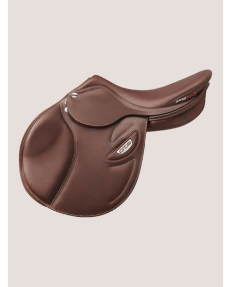 Selle ERREPLUS GTS, matelassure fitable, matelassure de la selle adaptable au cheval. Selle en cuir de taureau