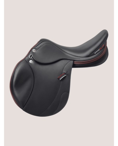 Selle ERREPLUS JD junior, matelassure fitable, selle avec matelassure adaptable au dos du cheval, selle en cuir de taureau.