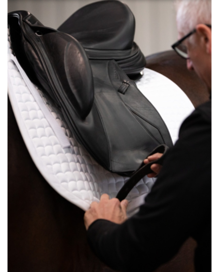 Erreplus connect, selle avec matelassure fitable, selle avec matelassure ajustable au dos du cheval, selle en cuir de taureau