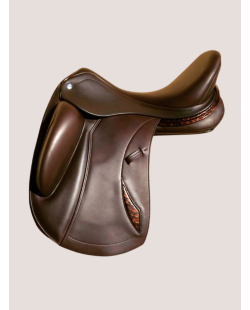 Erreplus connect, selle avec matelassure fitable, selle avec matelassure ajustable au dos du cheval, selle en cuir de taureau