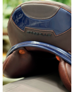 Erreplus connect, selle avec matelassure fitable, selle avec matelassure ajustable au dos du cheval, selle en cuir de taureau