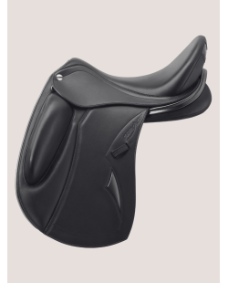 Selle Erreplus Impulse, selle avec matelassure fitable et ajustable au dos du cheval, selle en cuir de taureau