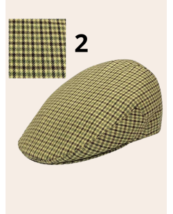 Casquette campera pied de poule, casquette tissu fin pour l'été