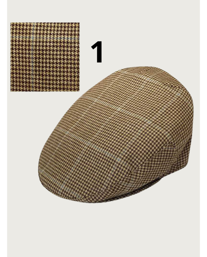 Casquette campera pied de poule, casquette tissu fin pour l'été