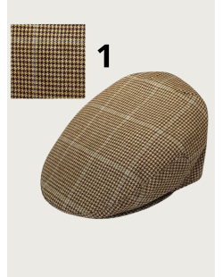 Casquette campera pied de poule, casquette tissu fin pour l'été