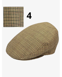 Casquette campera pied de poule, casquette tissu fin pour l'été