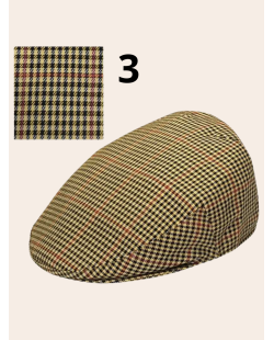Casquette campera pied de poule, casquette tissu fin pour l'été