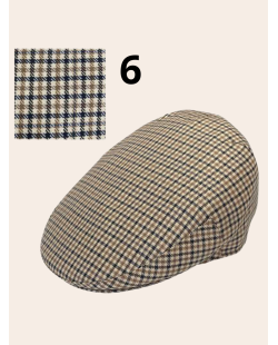 Casquette campera pied de poule, casquette tissu fin pour l'été