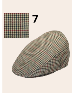 Casquette campera pied de poule, casquette tissu fin pour l'été