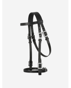 Bridon portugais ECO, grand boucles rectangles doré ou argenté