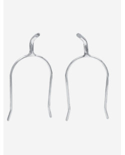 Éperons à pince courbé vers l'intérieur bout biseauté