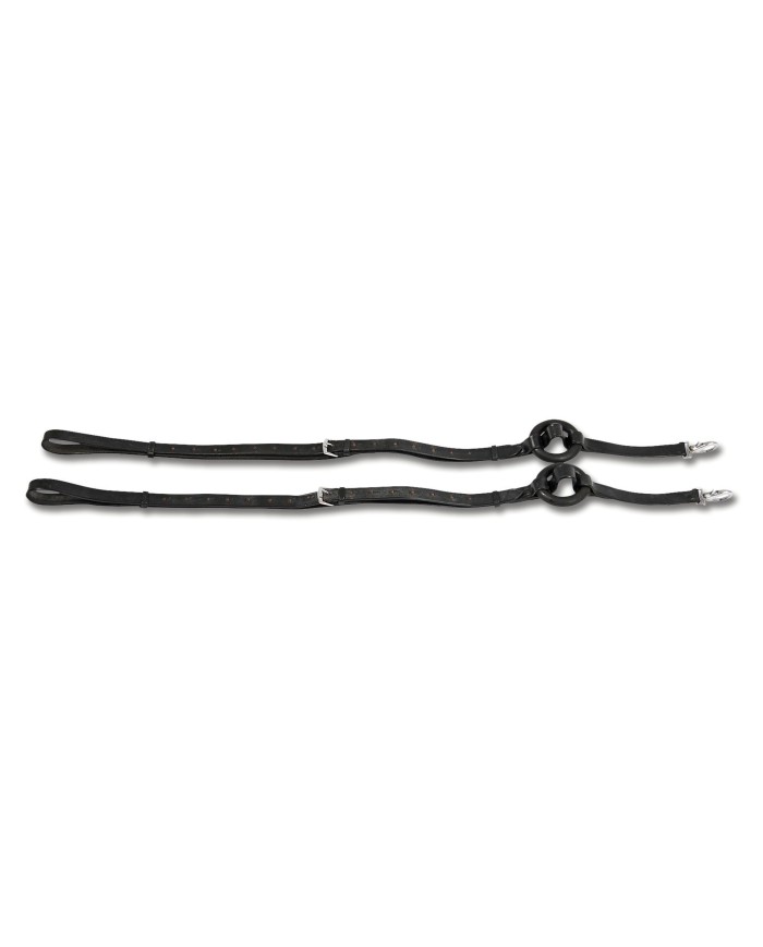 Rênes fixes avec anneaux en caoutchouc