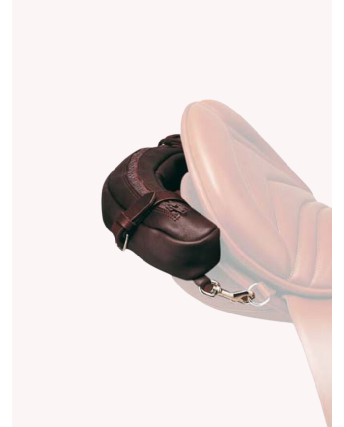 Sacoches arrière randonnée en cuir ZALDI