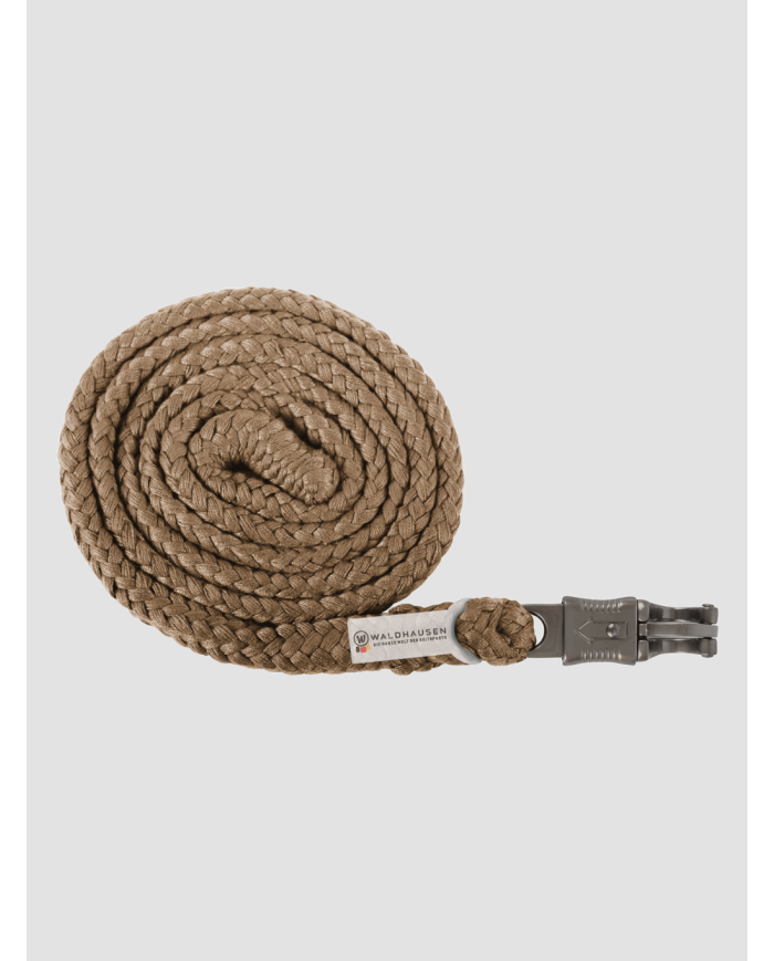 Longe d’attache Plus à mousqueton antipanique, bouclerie foncée