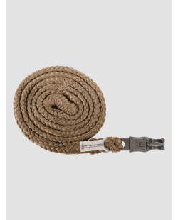 Longe d’attache Plus à mousqueton antipanique, bouclerie foncée