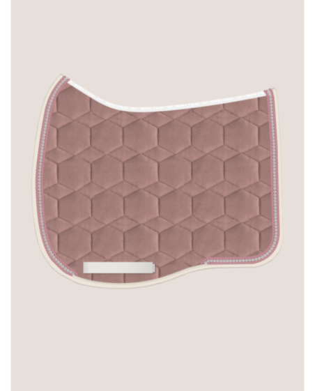 MATTES - Tapis velours rose & cristal