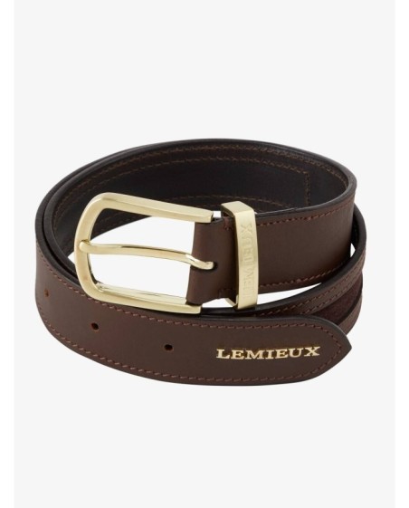LeMieux - Ceinture marron avec inserts en suédine