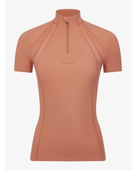 LeMieux - Maillot de corps à manches courtes Mia mesh APRICOT