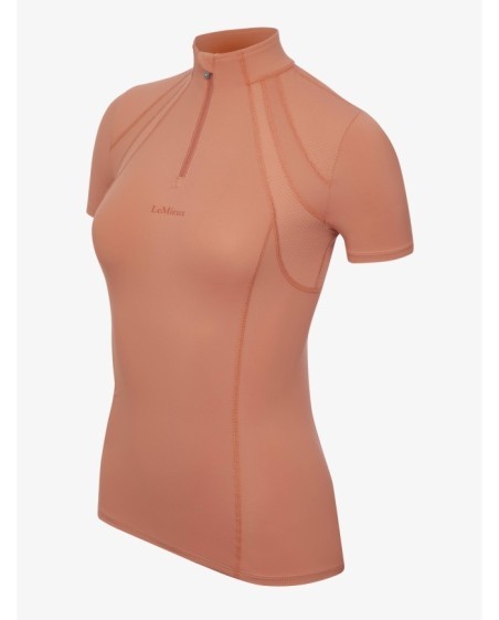 LeMieux - Maillot de corps à manches courtes Mia mesh APRICOT