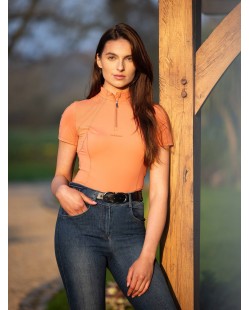 LeMieux - Maillot de corps à manches courtes Mia mesh APRICOT